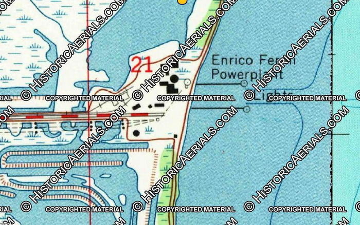 Enrico Fermi Nuclear Generating Station - 1969 Topo
